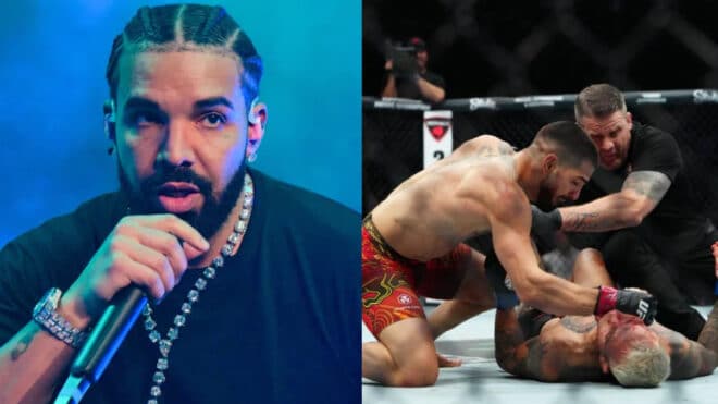 Suite à la défaite de Charles Oliveira, Drake perd encore une somme astronomique