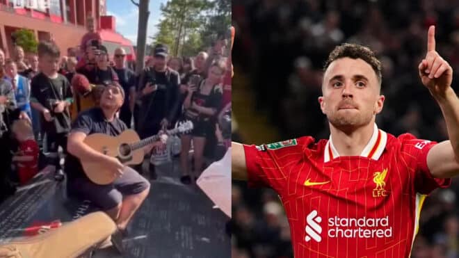 Les supporters de Liverpool rendent un magnifique hommage en chanson à Diogo Jota